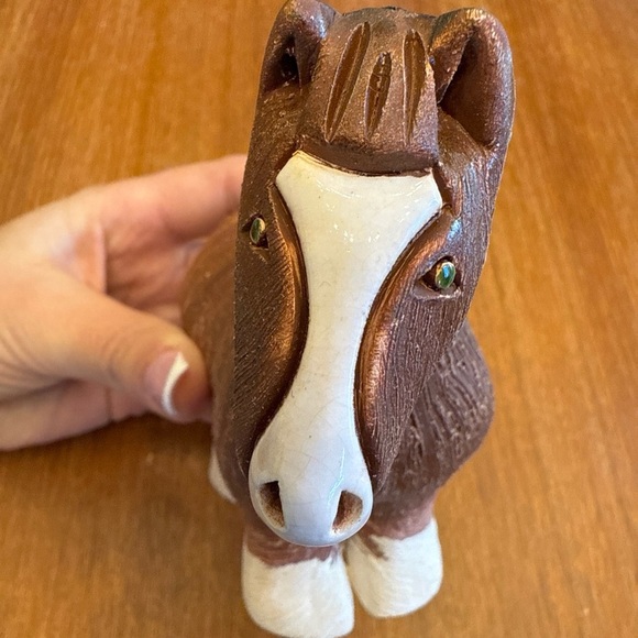 VTG Artesania Rinconada Clydesdale Horse Ceramic HandCrafted - Picture 8 of 8